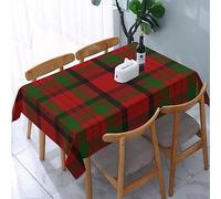 FWJZDSP Tablecloth Rectangle County Tipperary Irish Tartan Polyester Fabric Table Cloth, Water Resistant & Wrinkle Free Table Cover for Kitchen and Dining Room Tabletop 54"x72" (4-6 Seats)