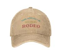 FWJZDSP This Actually is My First Rodeo Trucker Hat This Actually is My First Rodeo Hat Western Horse Cowboy Unisex Baseball Cap Natural