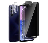 FWKDWHPH Tempered Glass Screen Protector for Samsung Galaxy A15 Tempered Glass and Camera Protective Film, 9H Hardness, Scratch-Resistant, Bubble-Free, Anti-Spy Screen Protector for Samsung Galaxy A15