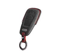 FWNERGUL Car Key Case Bag Compatible For Audi A4 B9 A5 A6 8S 8W Q5 Q7 4M S4 S5 S7 TT RS Suede Auto Housing Accessories(A10)