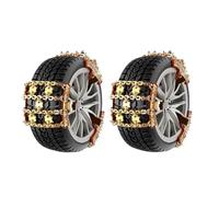 FWNERGUL General Purpose Car Anti-Skid Chain Adjustable Snow Chains For Tires Non-Damaging Grip For Winter Driving Car(Q20-3PCS-175-255)
