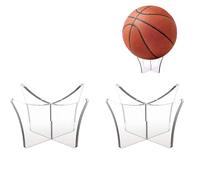 FWORUAIS 2pcs Acrylic Football Display Stand，12 * 12 * 6.5CM