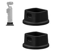 FWORUAIS 2pcs Silicone Desktop Mount for Osmo 3, Stable Desktop Support Bracket for Camera Compact Portable Base Support Stand Accessories for DJI Osmo Pocket 3 (Black)
