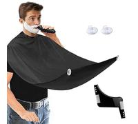 FWORUAIS Beard Bib Beard Catcher with Comb, Hair Clippings Catcher & Grooming Cape Apron, Non-Stick & Grooming Cloth, with 4 Suction Cups, Best Gifts for Men, Valentines Gifts, Christmas Gifts