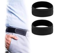 FWORUAIS No Buckle Belt,Lazy Adjustable Belt,Adjustable Invisible Side Belts,No Buckle Elastic Belt,No Buckle Belts For Men For Walking,Work,Home,Traveling,Jeans Pants,Convenience Belt(2Pcs Black)