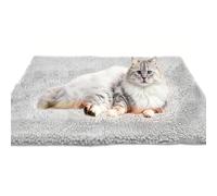 FWORUAIS Self-Heating Cat Bed Mat 60x48cm, Washable Heated Cat Blanket, Electric-Free Heat Pad for Warming Pet Cushion