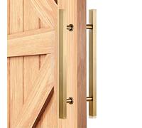 FWPGFVY Modern Push Pull Bar Handle, Barn Sliding Door Handle for 3 Inch Thick Door, Waterproof Door Pulls for Outdoor Garden Patio Fences, Heavy Duty Double-Sided Shower Glass Door Push B