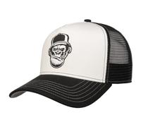 FWS Angry Ape Trucker Cap Men - Baseball mesh Snapback, with Peak, Peak Spring-Summer - One Size Black-White