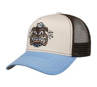 FWS Mad Dog Trucker Cap Women/Men - Baseball mesh Snapback, with Peak, Peak Spring-Summer - One Size Beige-Brown