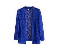 FWSHANGMAO Ladiery Shrug,Women'S Bolero Shrug Short Shawl Summer Lightweight Open Front Mesh Cardigan Festival Jacket Floral Lace Blouse Jacket Elegant Beach Cover-Ups For Dresses,Royal Blue,L