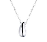 FWSHANGMAO Sterling Silver Necklace,Teardrop Necklace for Women, S925 Sterling Silver Water Droplets Pendant Necklace Dainty Trendy Choker Necklace Chain Bohemia Jewelry for Her Girls Couples