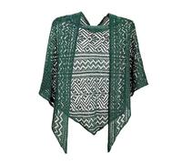 FWSHANGMAO Women Summer Crochet Knitted Thin Shrug Shawl, Ladies Vintage Short Coat Soft Capelets Capes Shrug Wedding Cape Cover Up Wraps for Evening Dresses Green