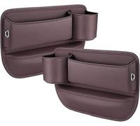 FWSHEN Car Seat Storage Box for Alpine A110 (2018-2022) Filler Organizer with Cup Holder Car Seat Gap Filler Car Leather Cup Holder Gap Bag