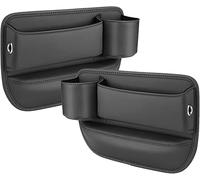 FWSHEN Car Seat Storage Box for Chrysler Crossfire (2003) Filler Organizer with Cup Holder Car Seat Gap Filler Car Leather Cup Holder Gap Bag