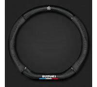 FWSHEN Car Steering Wheel Covers for Suzuki SX4 S-Cross 2021 2022 2023 2024 Universal Carbon Fiber Anti-skid Segmented Wheel Protector Breathable Accessories