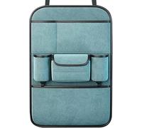 FWSHEN Primst Leather Car Backseat Organizer for Ford B- MAX C- MAX S- MAX Foldable Table Tray Car Seat Back Protectors Kick Mats Car Seat Organizer,B