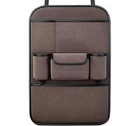 FWSHEN Primst Leather Car Backseat Organizer for Ford EcoSport (BK/2nd Gen) 5-Türer SUV 2019 2020 2021 Foldable Table Tray Car Seat Back Protectors Kick Mats Car Seat Organizer,C