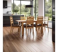 Fwstyle 1.4M Oak Veneer Extending Dining Table