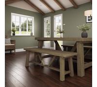Fwstyle 1.4M Solid Pine Dining Bench