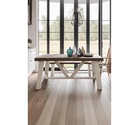 Fwstyle 1.6M Fixed Top Solid Pine Dining Table With Free Extension Leafs In Brown Brown One Size