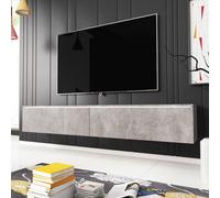 Fwstyle 1.8M 2 Door Concrete Grey Large Tv Media Unit Grey One Size