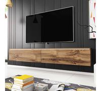 Fwstyle 1.8M 2 Door Wotan Oak Effect Large Tv Media Unit In Brown Brown One Size