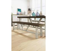 Fwstyle 1.8M Handmade Solid Reclaimed Truffle Pine Dining Bench In Brown