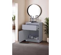 1 Door 1 Drawer Matt Grey Multi Storage Unit FWStyle Grey One Size