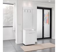 Fwstyle 1 Drawer 1 Door Hallway Storage Unit Coat Rack