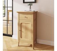 Fwstyle 1 Drawer 1 Door Slim Natural Ash Sideboard Ready Assembled