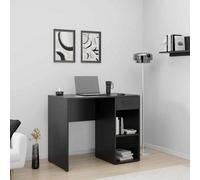 Fwstyle 1 Drawer 2 Shelf Home Office Study Desk Anthracite Grey