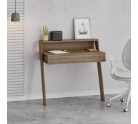 Fwstyle 1 Drawer Modern Home Office Dark Oak Desk Wallmounted