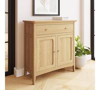 Fwstyle 2 Door 1 Drawer Ready Assembled Ash Sideboard In Brown Brown