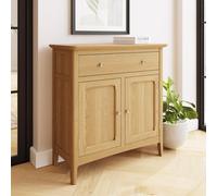 FWStyle 2 Door 1 Drawer Ready Assembled Ash Sideboard in Brown FWStyle Brown