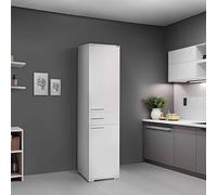 Fwstyle 2 Door 1 Drawer Storage Cabinet Unit - White Gloss White One Size