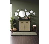 Fwstyle 2 Door 2 Drawer Small Solid Pine Sideboard In Brown Brown One Size
