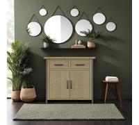 Fwstyle 2 Door 2 Drawer Solid Pine Small Sideboard