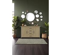 Fwstyle 2 Door 4 Drawer Large Solid Pine Sideboard In Brown Brown One Size