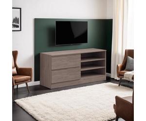 Fwstyle 2 Drawer 3 Shelf Rustic Oak Tv Unit