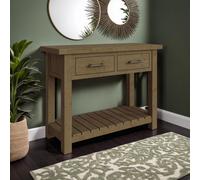 Fwstyle 2 Drawer Solid Pine Console Table