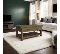 Fwstyle 2 Drawer Solid Pine Storage Coffee Table