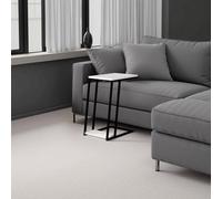 Fwstyle 2 Tier Modern White Sofa/end Table