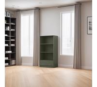 FWStyle 3 Tier Rustic Oak 1 Drawer Bookcase in Brown FWStyle Brown