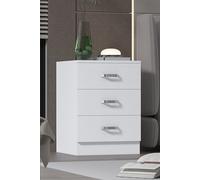 FWStyle 5 Drawer Tall Slim Space Saving Chest Of Drawers - Matt White FWStyle White