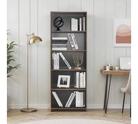 Fwstyle 5 Tier Anthracite Grey Modern Bookcase Shleving Unit Grey