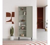 Fwstyle 5 Tier Ash Green Curved Bookshelf Storage Unit