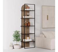Dark Oak Bookcase Corner Display Book Shelf