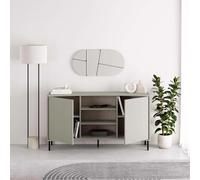 FWStyle Ash Green Large 2 Door Curved Modern Sideboard FWStyle Green