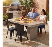 FWStyle Bistro Set Of 4 Black Gloss Metal Chairs (H) 84 (W) 45.5 (D) 51cm FWStyle Black