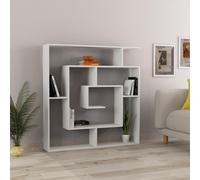 Labirent White Bookcase Room Separator 129cm - Size: 5 Shelf - Decortie - Wilko